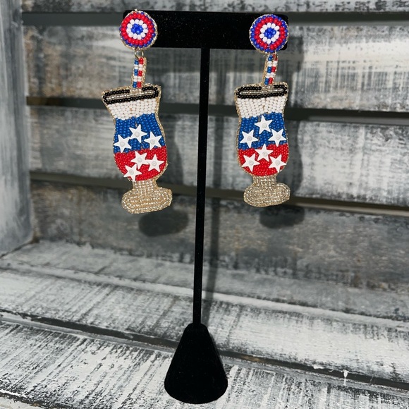 Jewelry - USA cocktail earrings
